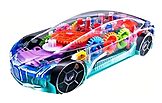 Buy online 3D Transparent Mechanical Car Toy